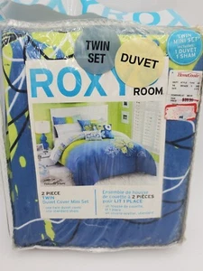 New Roxy Twin Duvet Mini 2 Piece Blue/Green - Picture 1 of 1