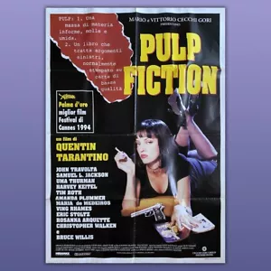 Poster Manifesto 2F Pulp Fiction - Quentin Tarantino - 1994 - Travolta, Thurman - Imagen 1 de 2
