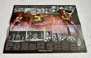 Status Quo 1976 in Sweden Swedish Poster Music Magazine 1970s Vintage Rare - Picture 1 of 11