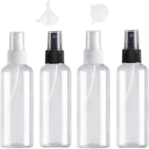 4 Pezzi,100 Ml Bottiglie Spray, Trasparente Bottigliette Spray Vuote, Plastic Co