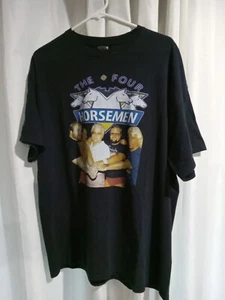 Vtg NWA WCW Mens XL The Four Horsemen Ric Flair Wrestling T Shirt Black - Picture 1 of 4