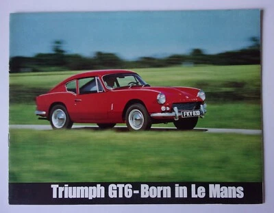 TRIUMPH GT6 orig 1967 UK Mkt Sales Brochure - Image 1 of 4