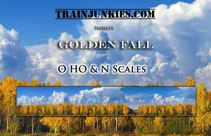TrainJunkies Golden Fall modello ferroviario sfondo - Foto 1 di 6
