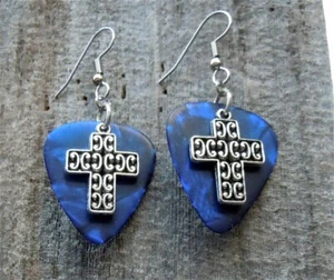 Cross Charm Guitar Picks - Pick Your Color - Picture 1 of 4