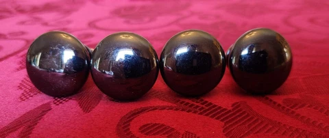 4pc Gun Metal Drawer Cabinet Knobs Pulls Hardware New Old Stock #109 Cover