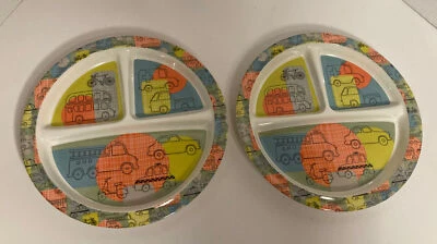 Sugarbooger Divided Child Plate Road Trip - Conjunto de 2 - Excelente Estado - Imagem 1 de 4