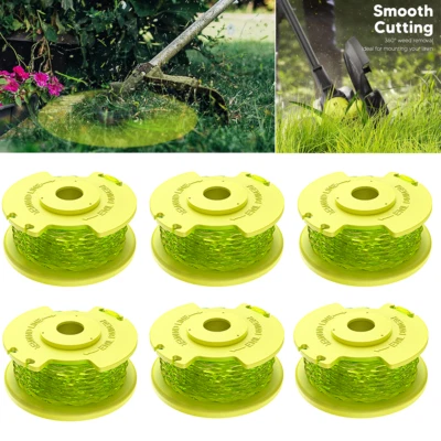 6Pack Weed Wacker String Trimmer Twisted 0.080 In Line for Ryobi Replacement US - Image 1 of 4