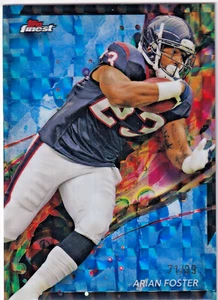 Arian Foster 2024 Topps Finest Football Blue Checkerboard Common 71/99 #31 - Picture 1 of 2