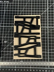 Kyosho Lazer Trinity / RPM Reproduktionsarme Set - schwarz - Bild 1 von 3