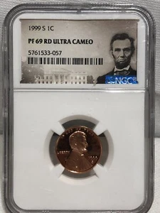 1999 S Lincoln Memorial Cent NGC PF 69 RD Ultra Cameo - Picture 1 of 3