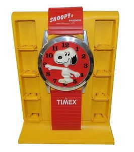 Reloj De Colección Snoopy & Friends Peanuts Timex Enchufe Tienda Soporte de Exhibición Advónica - Imagen 1 de 9
