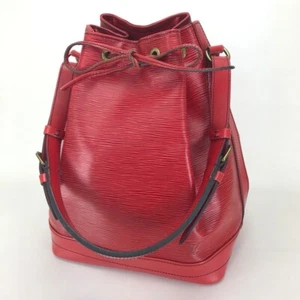 LOUIS VUITTON Epi Noe Drawstring Shoulder Bag Red Epi Leather M44007 - Picture 1 of 9