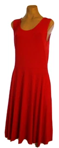 New LulaRoe Nicki Medium Sleeveless Red knit pullover a-line scoop neck dress - Picture 1 of 3