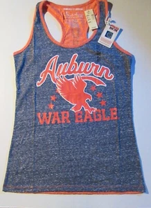 Pressbox AUBURN Tigers Women's M Medium Blue/Orange Nelly Racerback Tank Top - Picture 1 of 7