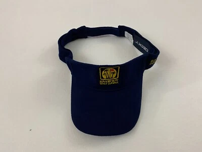 Decky Riverview Golf Course Adult Blue Coton Visor Hat One Size - Image 1 of 4