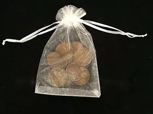KIDS 20 DIFFERENT PRE DECIMAL PENNYS and HALF PENNYS + COIN BAG.1916 to 1933 - Picture 1 of 3