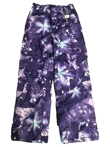 Xero Xposur Girls Purple Floral Snow & Ski Snowboarding Pants - Picture 1 of 2