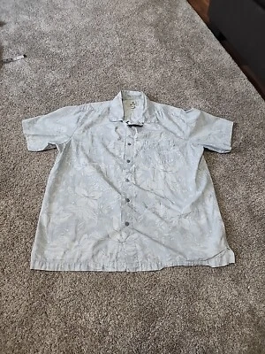 Mens L Hawaiian Shirt by Solitude 100% Cotton soft Pastel Aloha - Image 1 of 4