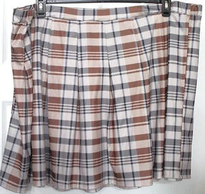 Damen Minirock braun kariert 4XL - Bild 1 von 4