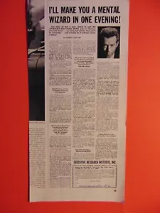 1964 I'll Make You A Mental Wizard in one Evening! photo art print ad - Picture 1 of 1