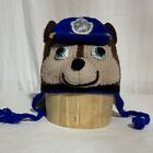 Paw Patrol Chase Hand Crocheted Youth Winter  Beanie Hat w/ Tassels.  $15.99