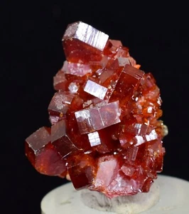 ESPECIMEN MINERAL MINIATURA 2,7 cm VANADINITA CRISTAL BARITA MIBLADEN MARRUECOS WB20 - Imagen 1 de 10