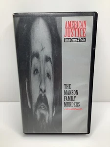 American Justice: Great Crimes & Trials: The Manson Family Murders VHS 1992 A&E - Picture 1 of 5