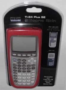 Calculadora de silicona roja piel se adapta a TI-84 Plus y TI-84 Plus SE totalmente nueva - Imagen 1 de 3