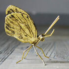  Vintage Brass Butterfly Statue Feng Shui Animal Decor for Car, Cake,-RP
