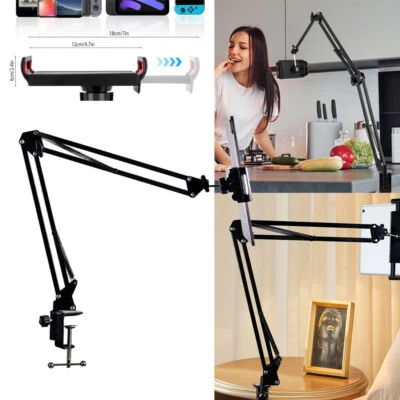 360° Verstellbar Halterung Handy Halter Tisch Bett Ständer für iPad Smartphone - Bild 1 von 4