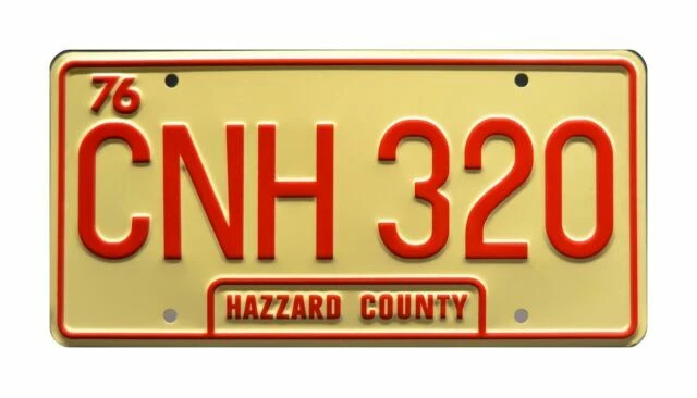 The Dukes of Hazzard Nummernschild Replik metall 30x15cm Dodge Charger - 61