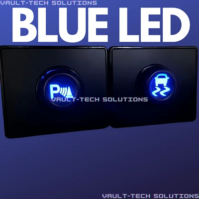 Blue LED 03-06 Escalade Traction Control & Parking Sensor Switch Buttons OEM - Image 1 of 3