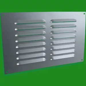 Aluminium Louvre Belüftung Grill Lüftungsabdeckung 22.9cm x 15.2cm Rechteckig - Bild 1 von 1