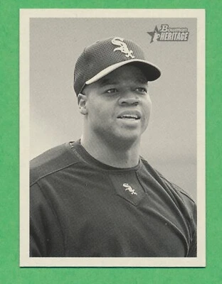 2001 Bowman Heritage #115 Frank Thomas Chicago White Sox HOF NM-MT - Image 1 of 3