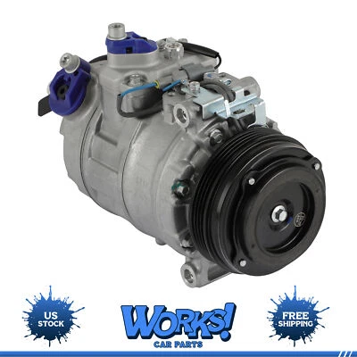 A/C AC Compressor For BMW 550i 650i xDrive Gran Coupe 750Li xDrive With 4 Groove - Image 1 of 4