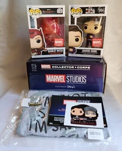 Funko Pop Marvel Studios Sammlerkorps Disney+ Boxgröße Large Zemo Wanda - Bild 1 von 15