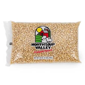 Núcleos de palomitas de maíz blancos sin explotar | 2 lb | Sin OGM | Palomitas de maíz County EE. UU. | North Lo - Imagen 1 de 5
