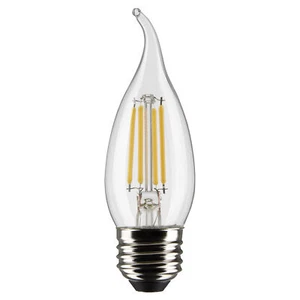 LED Filament Chandelier Flame Tip 120V 4W 40W CA11 Medium E26 2700K Warm White - Picture 1 of 5