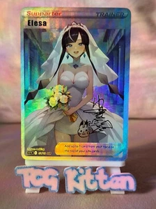 *CUSTOM* Elesa Bride Dress Marriage Waifu Handmade Textured Art TCGKITTEN - Picture 1 of 3
