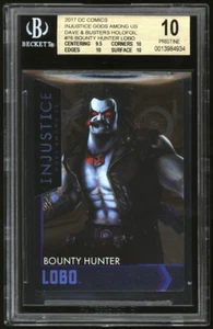 2017 DC Comics Injustice Gods Among Us Dave Busters Holofoil LOBO Hunter BGS 10 - Picture 1 of 2