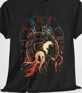 Steins;Gate Anime Shirt, Shirts für Herren, Shirts Damen, Rundhals schwarz Shirt - Bild 1 von 17
