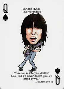 Tarjeta de juego de intercambio individual Chrissie Hynde the Pretenders - 1 carta - Imagen 1 de 2