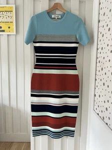 Diane von Furstenberg DvF Strick-Midikleid bunt UK Small hervorragender Zustand - Bild 1 von 11