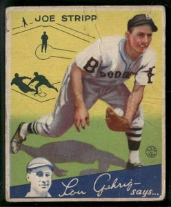 1934 Goudey (R320) #46 Joe Stripp (low grade: crease) - Bild 1 von 2