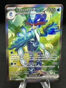 Holograma artístico completo Quaquaval ex 235/193 Pokemon Paldea Evolved casi nuevo - Imagen 1 de 2
