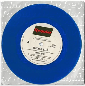 ICEHOUSE - ELECTRIC BLUE  Very rare 1987 Aussie  BLUE Vinyl Single Release! EX+ - Picture 1 of 1