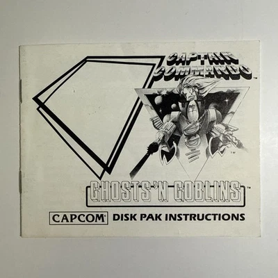 Vintage Ghosts ‘N Goblins Commodore 64 MANUAL ONLY - Image 1 of 2