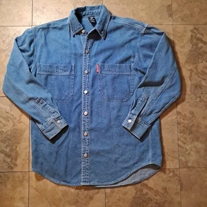Vintage Looney Tunes Denim Cord Jacket.Trucker Blue. Warner Bros. Studio Small - Picture 1 of 10