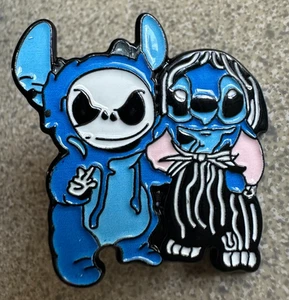 DISNEY PIN STITCH & JACK SKELLINGTON NIGHTMARE BEFORE CHRISTMAS COSTUMES LILO - Picture 1 of 1