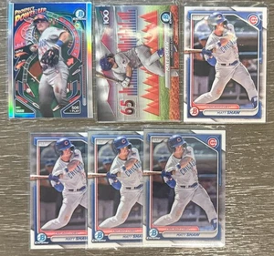 Matt Shaw Chicago Cubs Baseball Cards Bowman Chrome Inserts Power Up Top 100 RC - Picture 1 of 1
